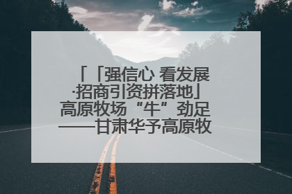 「强信心 看发展·招商引资拼落地」高原牧场“牛”劲足——甘肃华予高原牧场高标准奶牛肉牛养殖项目一线见闻