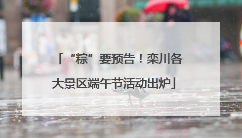 “粽”要预告！栾川各大景区端午节活动出炉