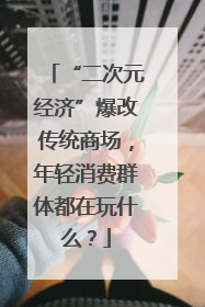 “二次元经济”爆改传统商场，年轻消费群体都在玩什么？