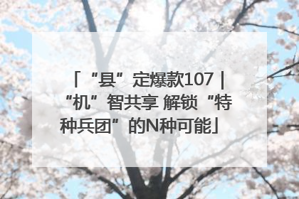“县”定爆款107｜“机”智共享 解锁“特种兵团”的N种可能