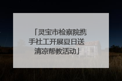 灵宝市检察院携手社工开展夏日送清凉帮教活动