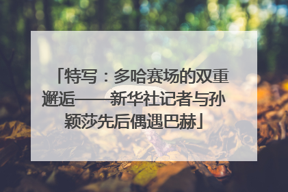 特写：多哈赛场的双重邂逅——新华社记者与孙颖莎先后偶遇巴赫