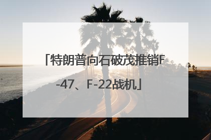 特朗普向石破茂推销F-47、F-22战机