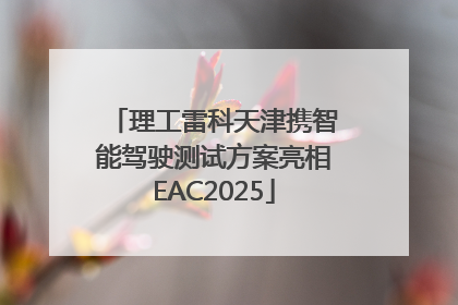 理工雷科天津携智能驾驶测试方案亮相EAC2025