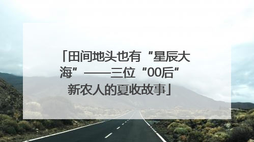 田间地头也有“星辰大海”——三位“00后”新农人的夏收故事