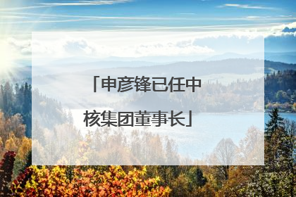 申彦锋已任中核集团董事长