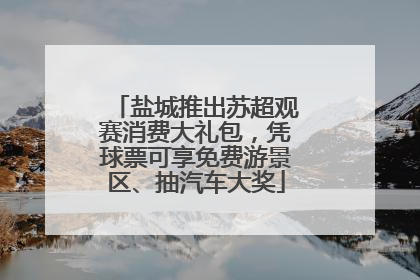 盐城推出苏超观赛消费大礼包，凭球票可享免费游景区、抽汽车大奖