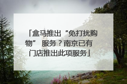 盒马推出“免打扰购物” 服务？南京已有门店推出此项服务