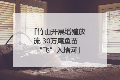 竹山开展增殖放流 30万尾鱼苗“飞”入堵河