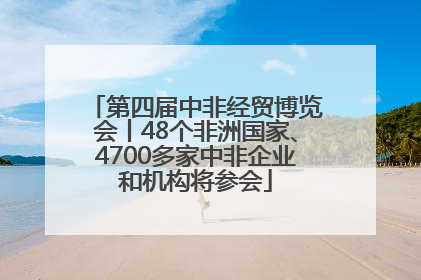 第四届中非经贸博览会丨48个非洲国家、4700多家中非企业和机构将参会