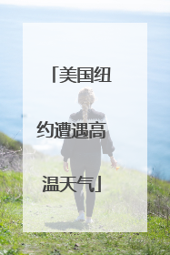 美国纽约遭遇高温天气