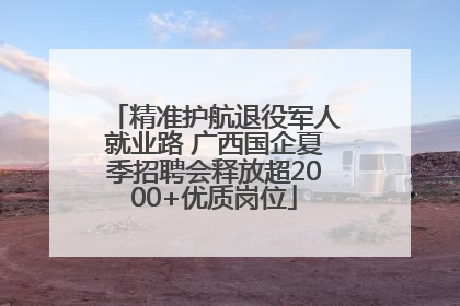 精准护航退役军人就业路 广西国企夏季招聘会释放超2000+优质岗位