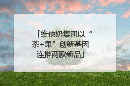 维他奶集团以“茶+果”创新基因连推两款新品