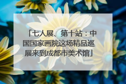 七人展、第十站：中国国家画院这场精品巡展来到成都市美术馆