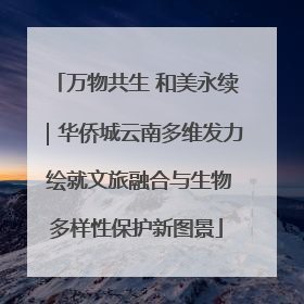 万物共生 和美永续｜华侨城云南多维发力 绘就文旅融合与生物多样性保护新图景