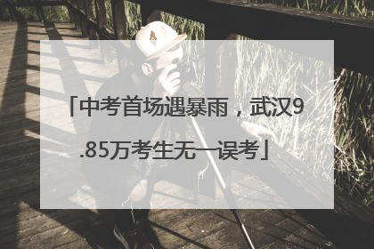 中考首场遇暴雨，武汉9.85万考生无一误考