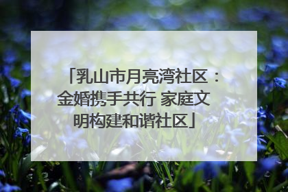 乳山市月亮湾社区：金婚携手共行 家庭文明构建和谐社区