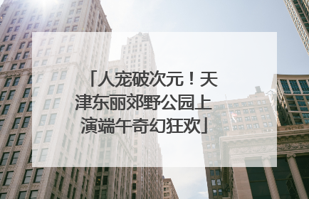 人宠破次元！天津东丽郊野公园上演端午奇幻狂欢
