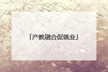 产教融合促就业