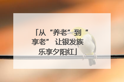 从“养老”到“享老” 让银发族乐享夕阳红