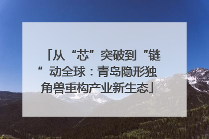 从“芯”突破到“链”动全球：青岛隐形独角兽重构产业新生态