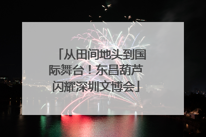 从田间地头到国际舞台！东昌葫芦闪耀深圳文博会