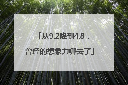 从9.2降到4.8，曾经的想象力哪去了