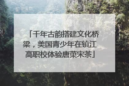千年古韵搭建文化桥梁，美国青少年在镇江高职校体验唐菓宋茶