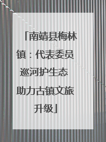 南靖县梅林镇：代表委员巡河护生态 助力古镇文旅升级