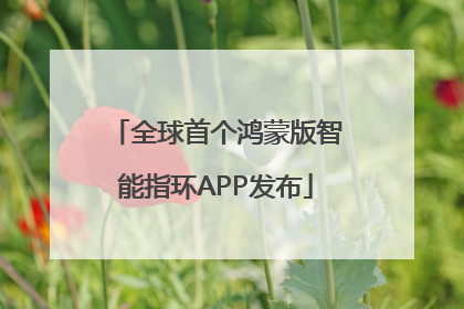 全球首个鸿蒙版智能指环APP发布