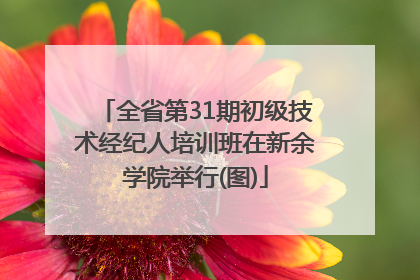 全省第31期初级技术经纪人培训班在新余学院举行(图)