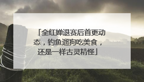 全红婵退赛后首更动态，钓鱼遛狗吃美食，还是一样古灵精怪
