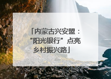 内蒙古兴安盟：“阳光银行”点亮乡村振兴路