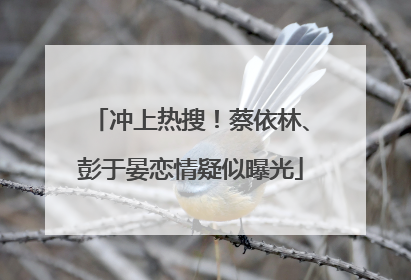 冲上热搜！蔡依林、彭于晏恋情疑似曝光