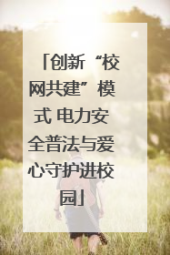 创新“校网共建”模式 电力安全普法与爱心守护进校园