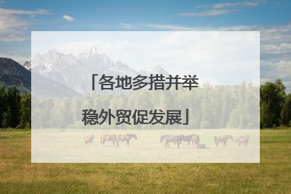 各地多措并举稳外贸促发展