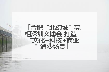 合肥“北幻城”亮相深圳文博会 打造“文化+科技+商业”消费场景
