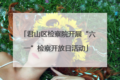 君山区检察院开展“六一”检察开放日活动