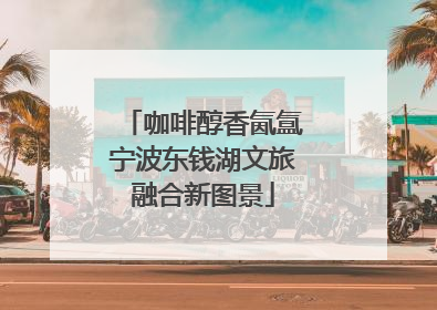 咖啡醇香氤氲宁波东钱湖文旅融合新图景