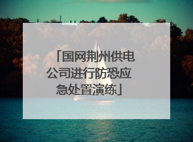 国网荆州供电公司进行防恐应急处置演练