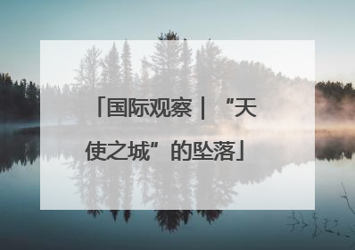国际观察｜“天使之城”的坠落
