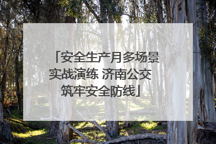 安全生产月多场景实战演练 济南公交筑牢安全防线