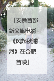 安徽首部新文旅电影《风起秋浦河》在合肥首映