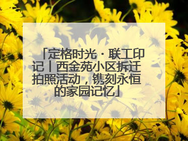 定格时光・联工印记丨西金苑小区拆迁拍照活动，镌刻永恒的家园记忆