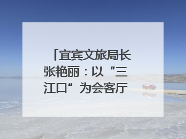 宜宾文旅局长张艳丽：以“三江口”为会客厅，打造近悦远来的国际旅游城市｜文旅局长说