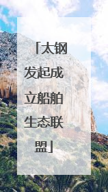 太钢发起成立船舶生态联盟
