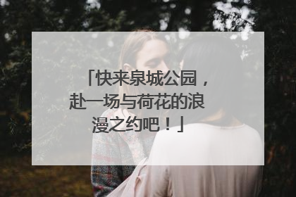 快来泉城公园，赴一场与荷花的浪漫之约吧！