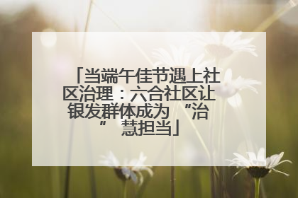 当端午佳节遇上社区治理：六合社区让银发群体成为 “治” 慧担当