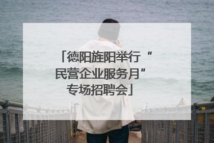 德阳旌阳举行“民营企业服务月”专场招聘会