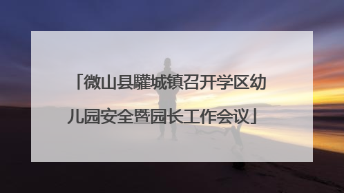 微山县驩城镇召开学区幼儿园安全暨园长工作会议